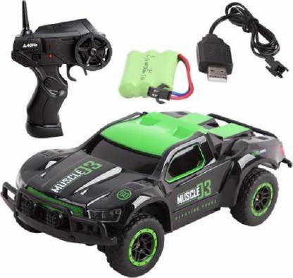 mQFIT 4WD High Speed Racing RC Car 1/43 Scale 2.4GHz, Green