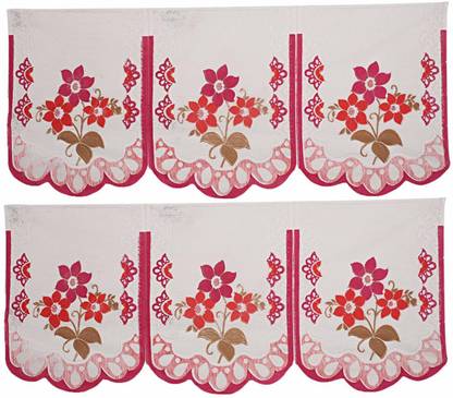 EASTTARDOMM Cotton 3+1+1 Seater Sofa Floral Cover