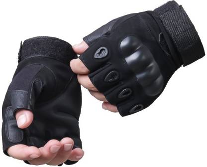 Women Men Outdoor Military Tactical Motorcycle Hard Knuckle Half Finger Gloves