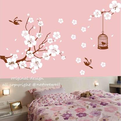 UD Unique Decor Beautiful Spring Season View Reusable Wall Stencil ( 60 inch x 105 inch) Wall Decor_118 Spring Season Stencil