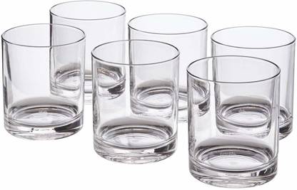PR Prashant (Pack of 6) small-glass-po-6 Glass Set Water/Juice Glass