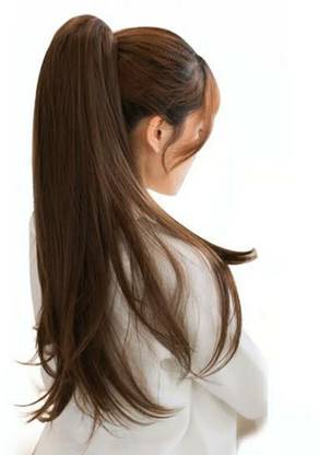 ALX dark brown claw looks like real heat resistant Hair Extension