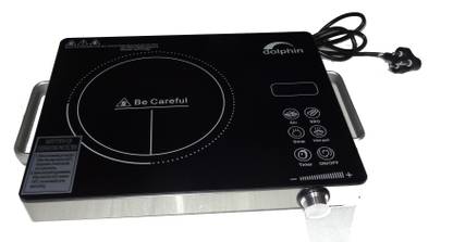 DOLPHIN 2000 W Induction Cooktop Jog Dial, Push Button, Touch Panel