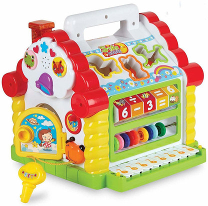 Shape sorter toy with sound clearance
