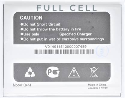 FULL CELL Mobile Battery For  Micromax Canvas Blaze 4g Plus 4+ ( Q414 / Q424 )