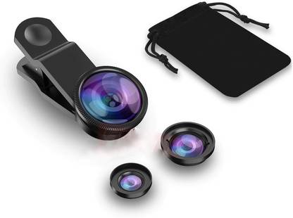 UPROKT Lens Kit, including 0.67X Wide Angle Lens & Macro Lens & 180Â° Camera Telephoto Lens Universal Clip Type 3 in 1 Magic Mobile Lens (Fish Eye, Wide Angle, Macro) Mobile Phone Lens