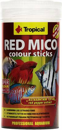 Tropical Red Mico Color Sticks 80g/250ml (Item Code- 63554) 0.4 kg Dry Adult Fish Food