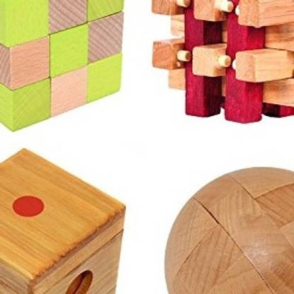 KINGOU Puzzle, 18 Unlock Interlocking Brain Teaser Pu
