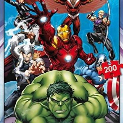 MARVEL Avengers Assemble 200 Piece Puzzle Hulk Iron Man Thor Ages 6-8