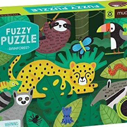 Mudpuppy Rainforest Fuzzy Puzzle