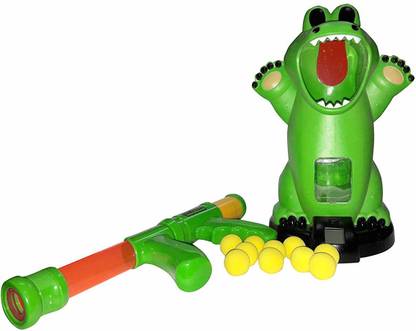 NIYAMAT Crocodile Tongue Target Shooting Game with Soft Foam Balls Guns & Darts