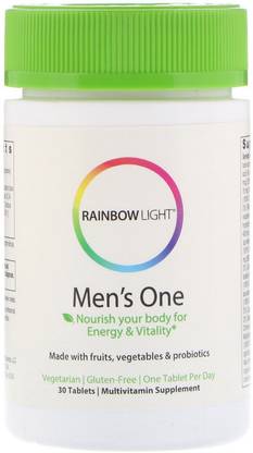 Rainbow Light Men's One Energy Multivitamin - 30 Tablets