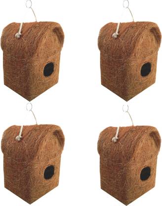 Comfort COIR BIrd House Purely Hand made set of 4 Bird House