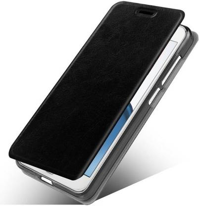 Accessories Kart Flip Cover for Samsung J6 Premium flip cover with kick stand superior quality black