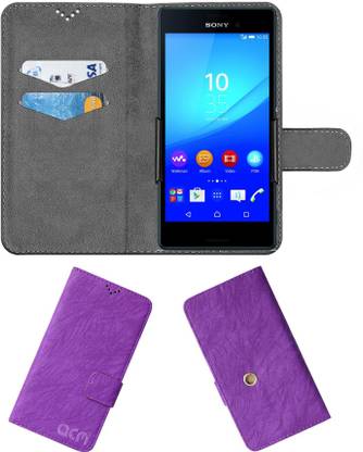 ACM Flip Cover for Sony Xperia M4 Aqua