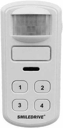 Smiledrive Motion Detection Activated Alarm and Chime with Keypad – Passive Infrared Enabled Home Office Security Devices Door & Window Door Window Alarm