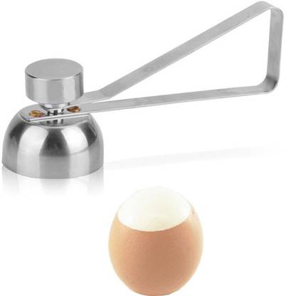 Smiledrive Egg Cracker Shell Remover Top Cutter Opener Tool for Soft Hard Boiled Eggs-Made of Stainless Steel Egg Cracker