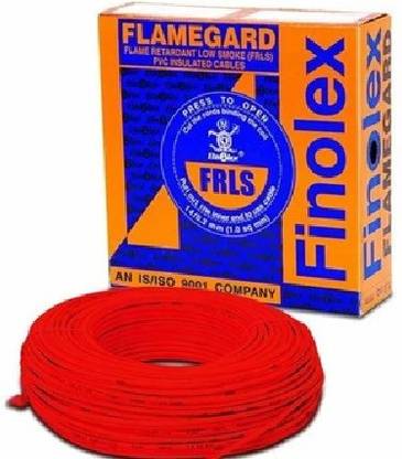 FINOLEX FRLS PVC 1 sq/mm Red 90 m Wire
