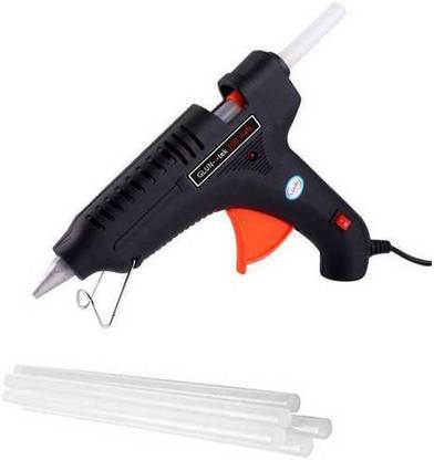 TAKECARE Hot Melt Glue Gun 40 Watt On Off Switch and LED Indicator with 10 Long Glue Sticks 7 mm Standard Temperature Corded Glue Gun