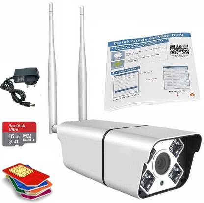 iTS Wireless Sim Card 4G/3G GSM 2MP Bullet Security Camera Security Camera