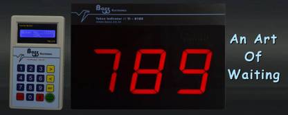 Bazz Token Display System with Voice (english,Hindi Marathi) BTD-0103-0 Indoor PA System