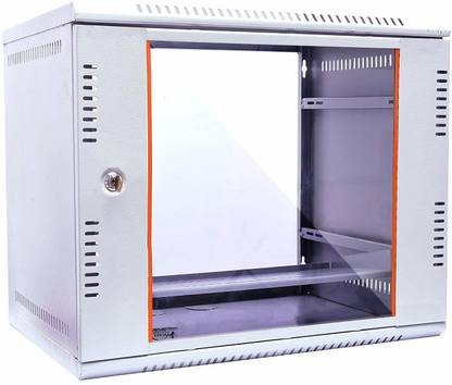 AD NET-POWER OF SPEED DVR Rack Wall Mount with Lock/Network Rack/Server Rack (DVR Rack 9U) Iron Wall Shelf