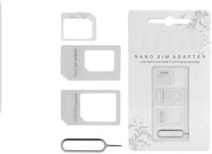 p4u Nano SIM Card Adapter one neno sim Card in All Mobile Devices Sim Adapter