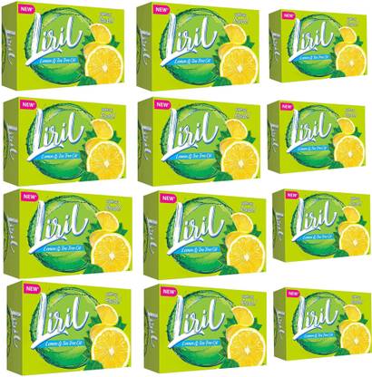 Liril 12 Lemon & Tea Tree Oil Soap 125*12