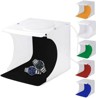 Techtest Photo Box LED Panels Mini Folding Studio 8 Mini Foldable Camera Square Softbox