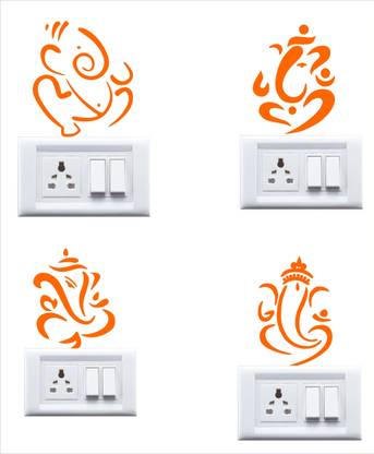 Psychedelic Collection 20 cm Decorative Switch Board Light Board Sticker Self Adhesive Sticker