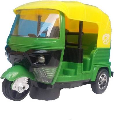 AI Auto Rickshaw Battery Operated Toy with Sound & Flashing Light