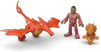 Imaginext Pterodactyl Dinosaur Figure with Warrior & Armor