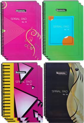 SHAMKUNJ Notepad with Soft cover in front & Back (22.3 x 14.3 cm) A5 Writing Pad Ruled 40 Pages