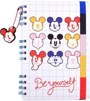 Doodle Mickey Mouse (Faces) Notebook A5 Notebook Ruled 160 Pages