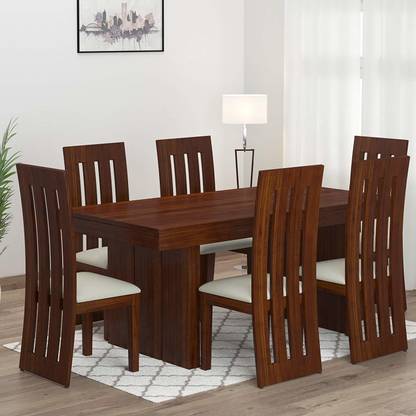 Suncrown Furniture Sheesham Wood Dining Table Set For Living Room With 6 Chair Teak Finish Solid Seater In India Suncrown Furniture Sheesham Wood Dining, Sheesham Dining Table 6 Seater