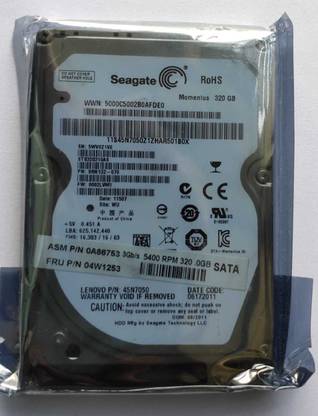 Seagate MOMENTUS 320 GB Laptop Silver SATA II Internal Hard Disk Drive (HDD) (ROHS)