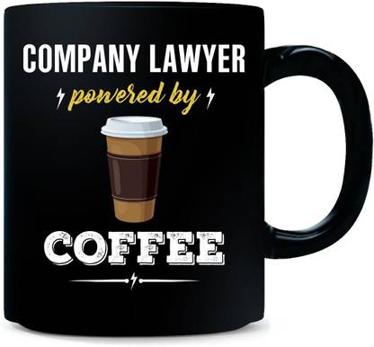 Gift Urself COMPANY LAWYER Powered By Coffee Cool Gift Ceramic Coffee Mug
