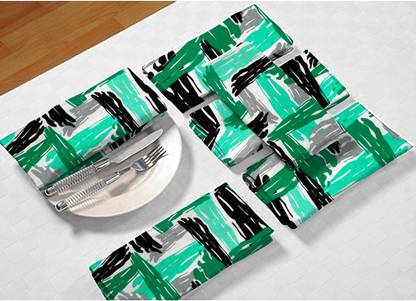 DECOTREE Brushing Turquoise Blue Blue Cloth Napkins
