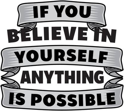 if you believe in yourself a |Motivational Poster|Inspirational Poster Paper Print