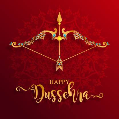 happy dussehra M Paper Print
