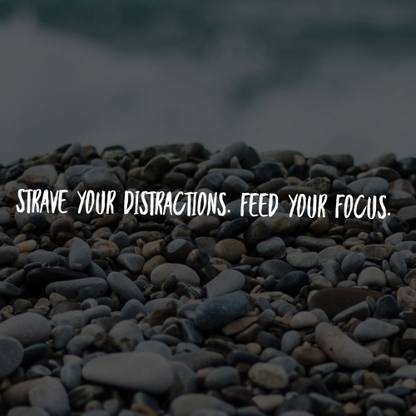 strave your distraction |Motivational Poster|Inspirational Paper Print