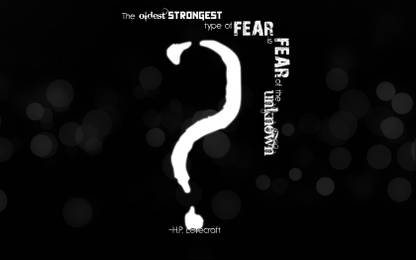 fear |Motivational Poster|Inspirational Poster Paper Print