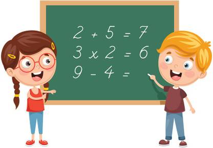number plus,minus,multiply |Kids Room Posters Paper Print