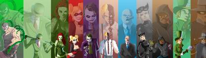 Batman Bane Riddler Poison Ivy Harley Quinn Joker Two Face Catwoman Frameless Fine Quality Poster Paper Print