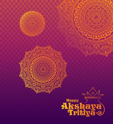 KD Akshaya Tritiya Background Sticker Poster|Diwali Poster Paper Print
