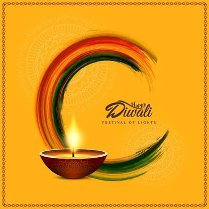 happy diwali background |festival poster|diwali poster Paper Print