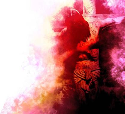 Jesus Christ red |god poster|christian god poster|jesus poster|Jesus love|religious poster|poster for every room,gym,office(12x18 inch) Paper Print