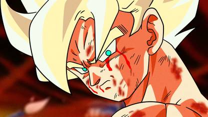 KD goku face leaving namekgoku face leaving namek sticker poster|dragon ball z poster|anime poster|size:12x18 inch|multicolor Paper Print