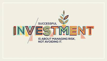 successful investment Sticker Poster|Motivational poster Paper Print