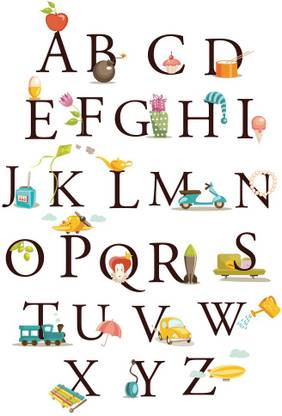 KD abcd chart Sticker Poster Paper Print - Educational posters in India ...
